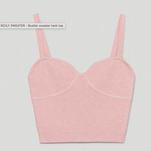 Wilfred Sicily sweater bustier camisole pink